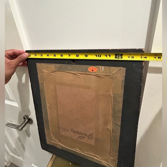 Traditional Indian Couple Dancing Painting On Wooden Frame - Picture 5 of 5